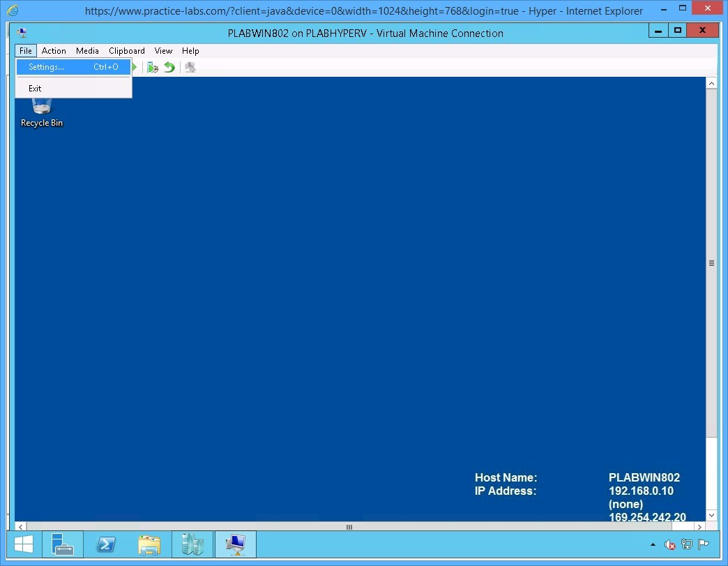 Figure 2.10 Screenshot of the device PLABHYPERV